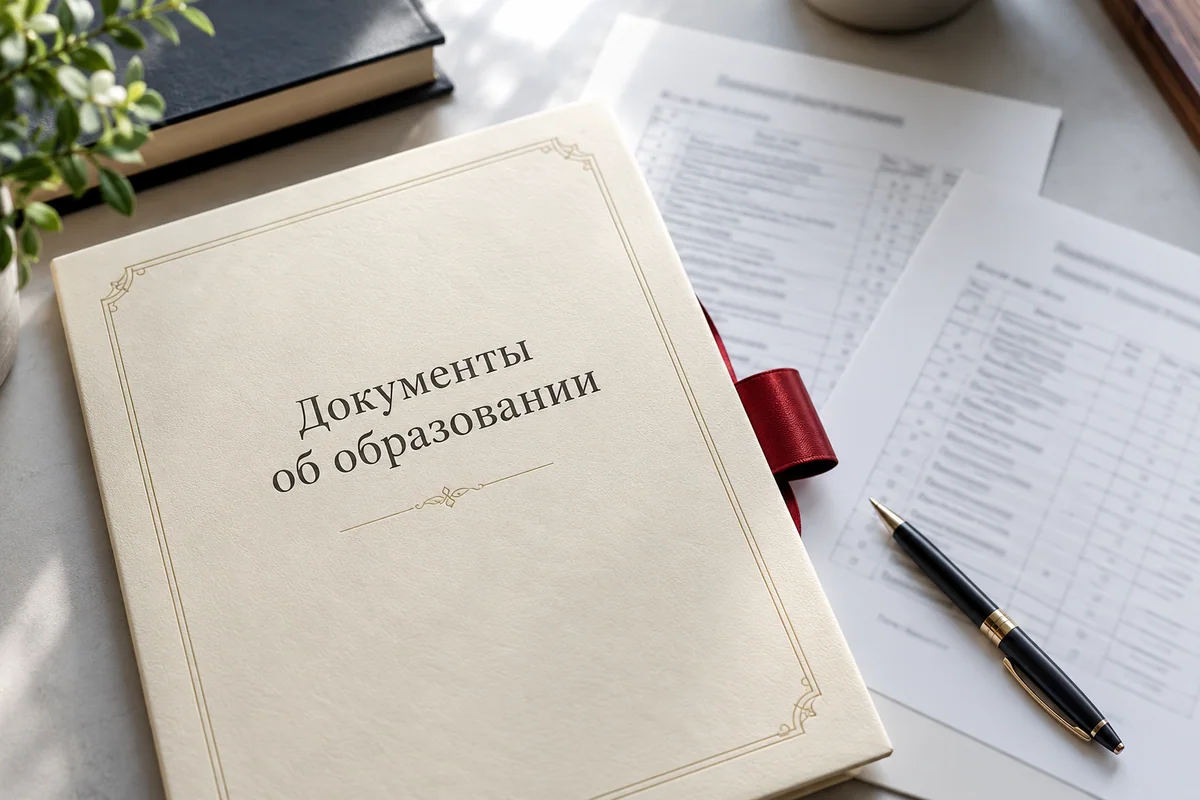 Иллюстративный комплект документов об образовании и приложений